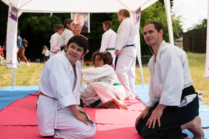 Ateliers sportifs pour enfants pendant le kids day