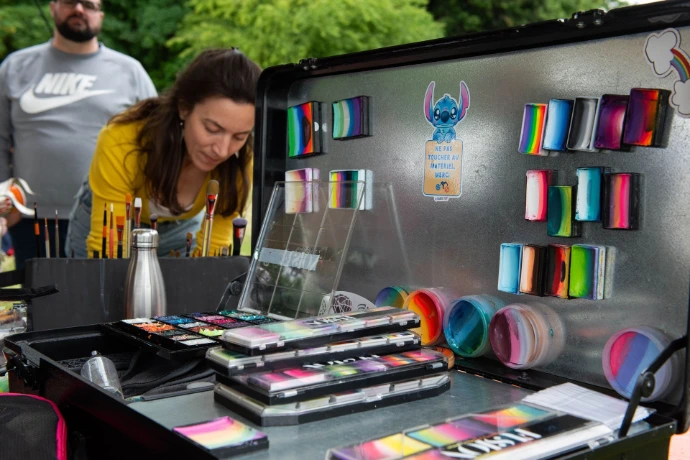 Grimage professionnel lors d'un kids day